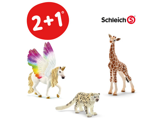 2+1 promotion on Schleich figures and sets