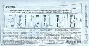 System Infusion for Transfusion of PR solutions, Metal needle 0.8 * 38mm (device BP) Gemoplastic / TiRamed