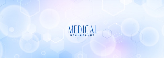 Medical Science and Health Care Blue Banner