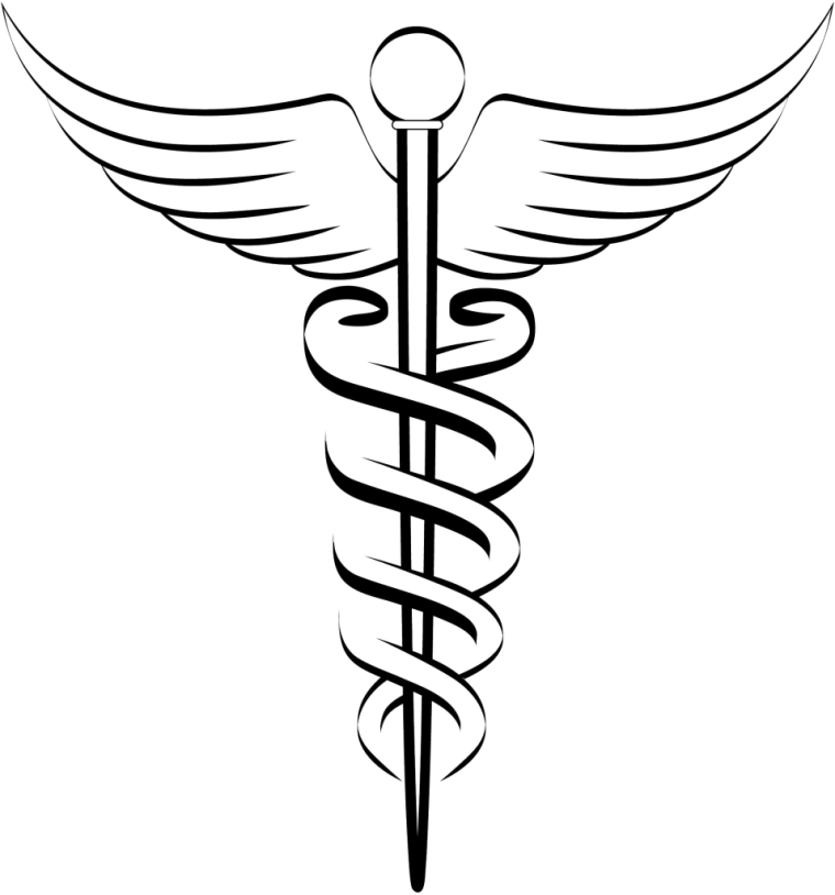 Caduceus of Hermes symbol